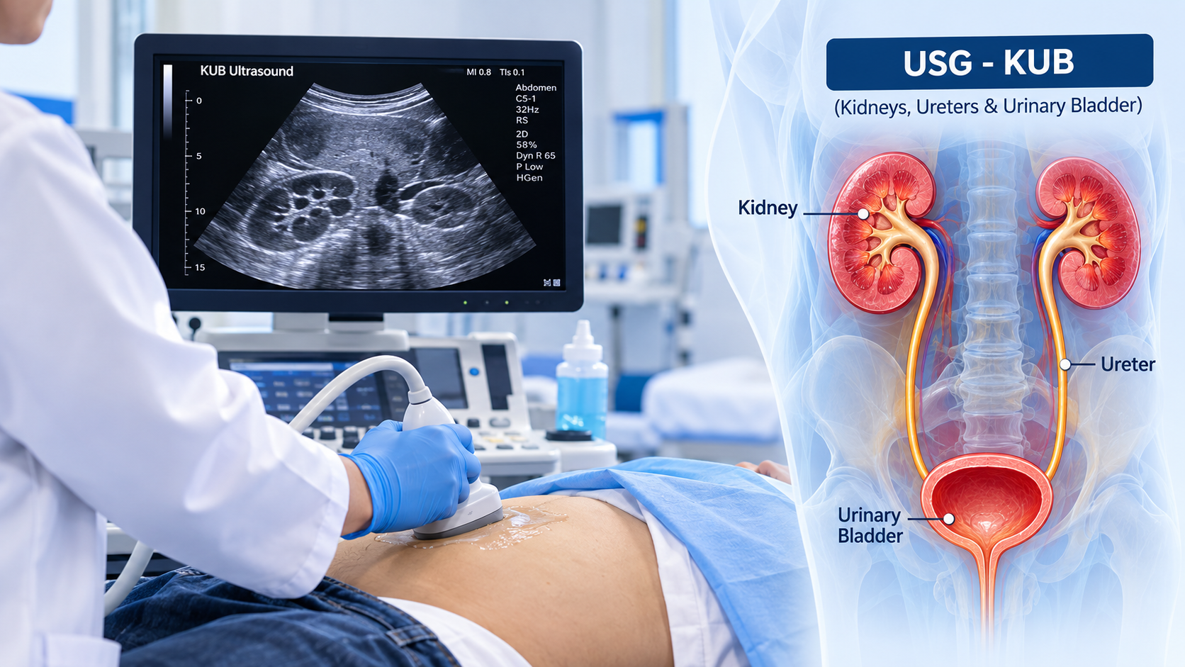USG KUB - Kidney, Ureter and Bladder Ultrasound